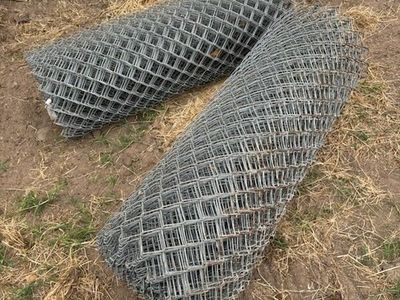 Merchants Metals 4-ft H x 50-ft W 11.5-Gauge Galvanized Steel Chain Link Fence Fabric
