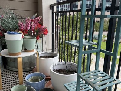 Assorted Plant Pots and Tiered Plant Stand