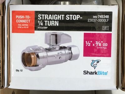 PALLET of BRAND NEW GENUINE SHARKBITE PUSH-TO-CONNECT PLUMBING FITTINGS PRODUCTS