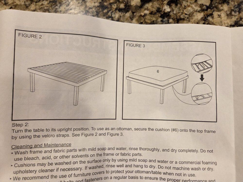 New patio side tables / benches (2)