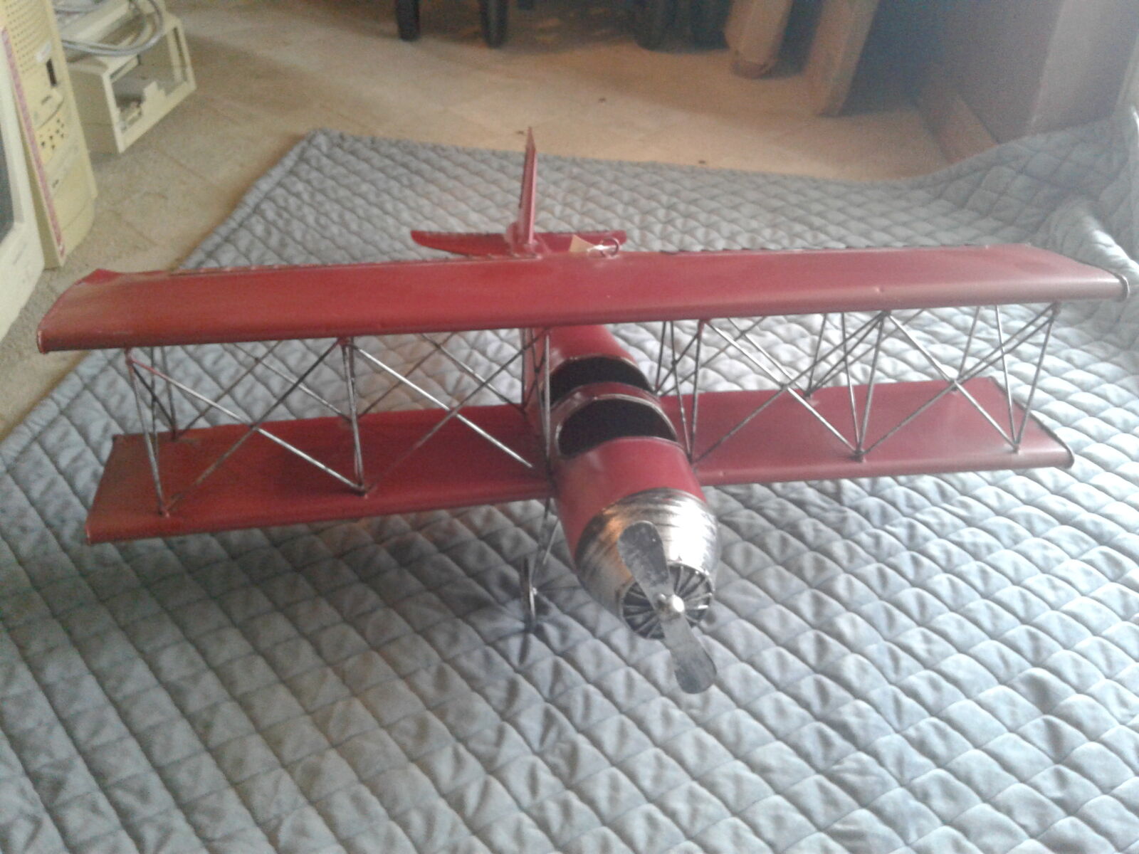 Vintage Metal Biplane