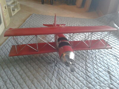 Vintage Metal Biplane