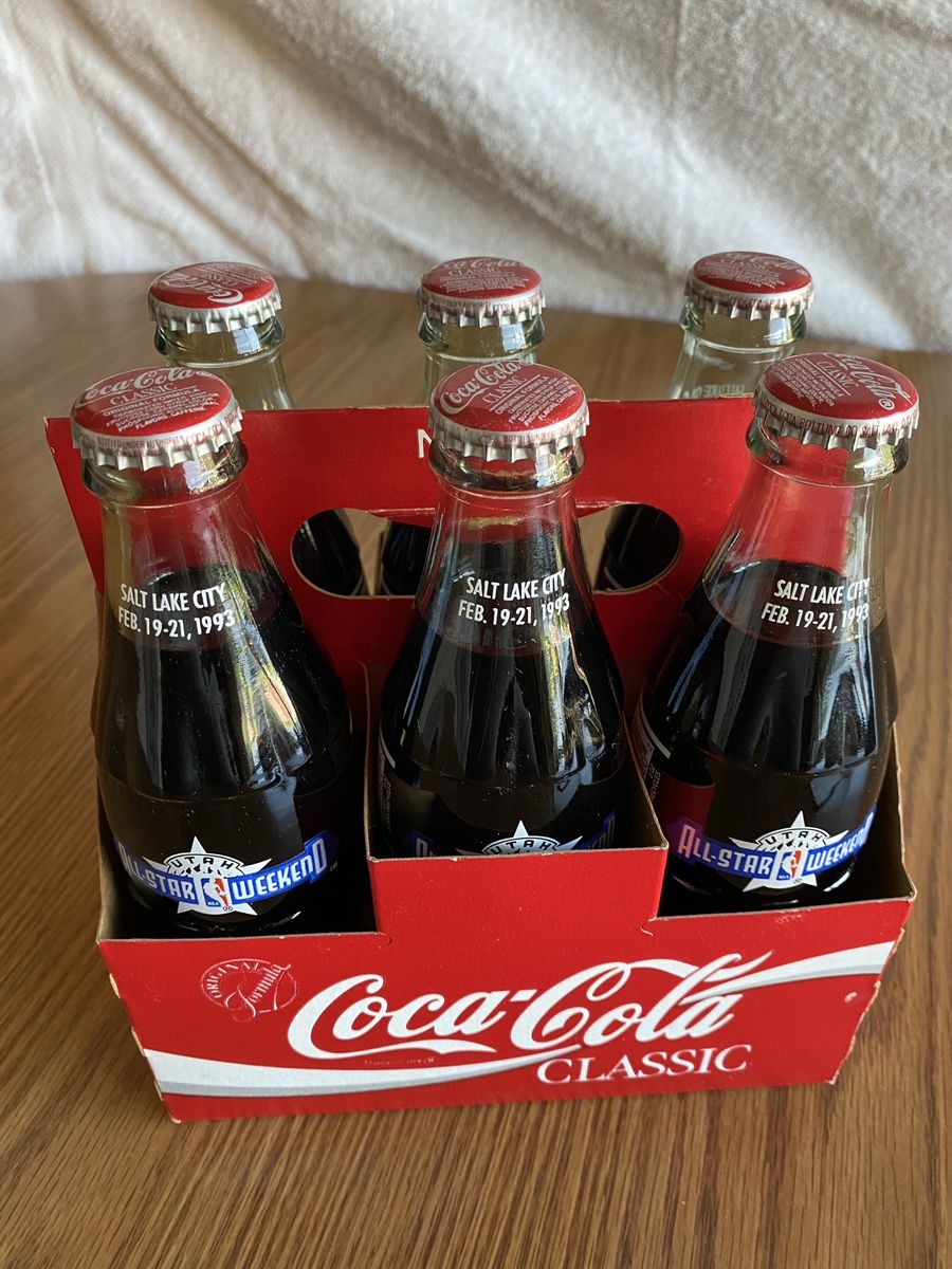 6 pack of Utah All Star Weekend February 1993 Coke