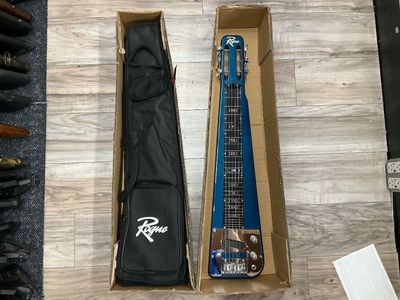 ROGUE ROCKETEER LAP STEEL GUITAR RLS1MBL WITH CASE AND BOX