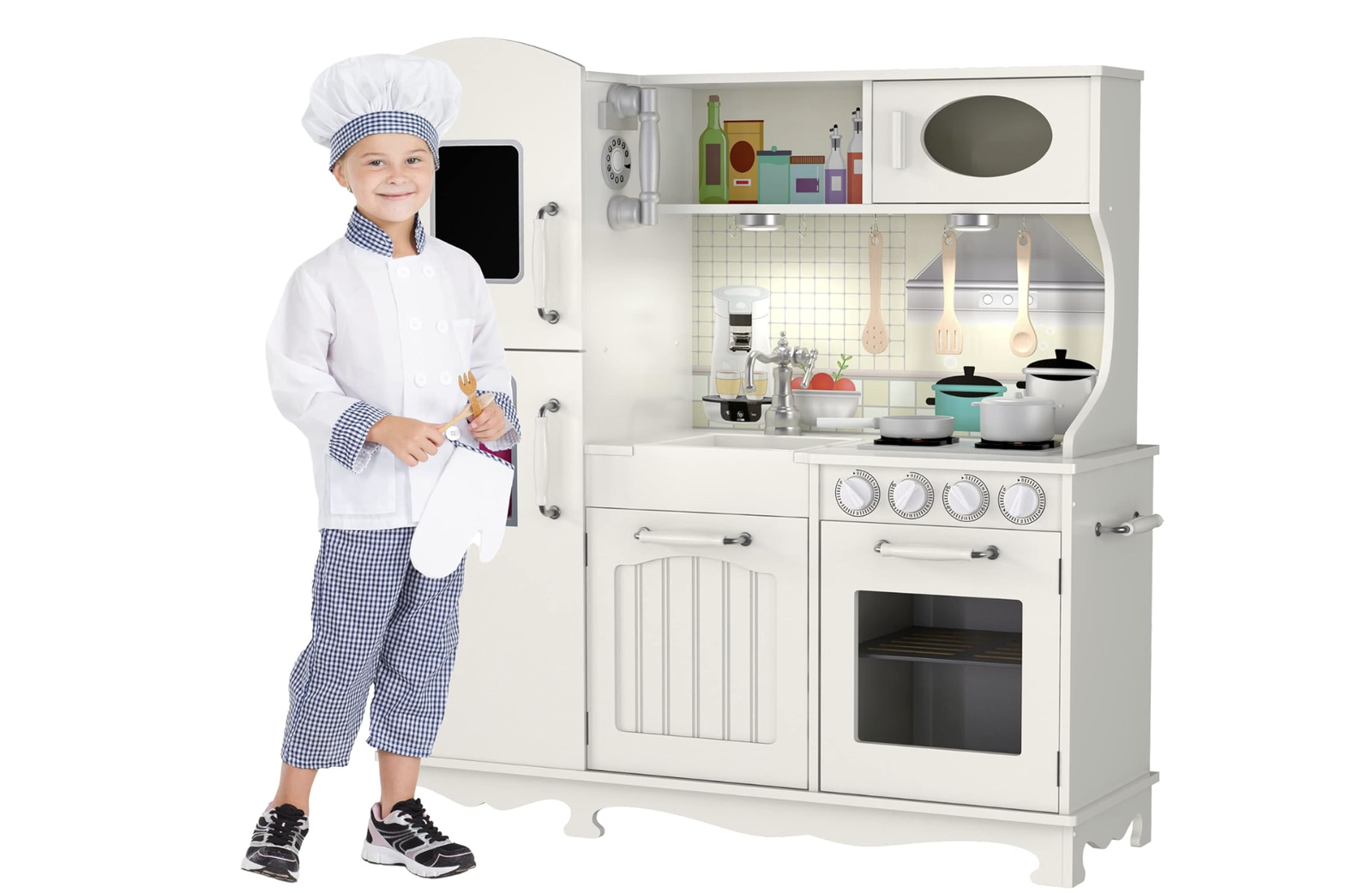 New in Box Play Kitchen for Toddlers – Kitchen Toys Playset for Kids – Pretend Play Cooking Set with Accessories