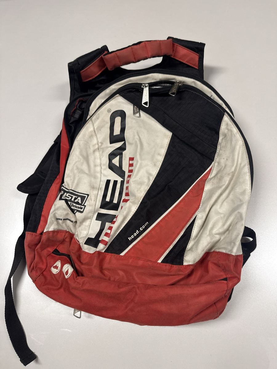 Head Team pickleball or Tennis Backpack Red White Black Used Gear Bag