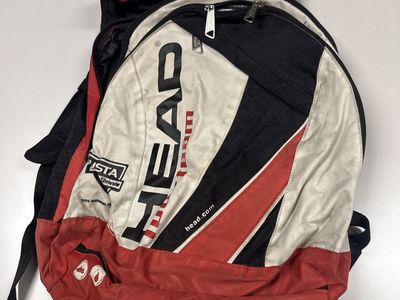 Head Team pickleball or Tennis Backpack Red White Black Used Gear Bag