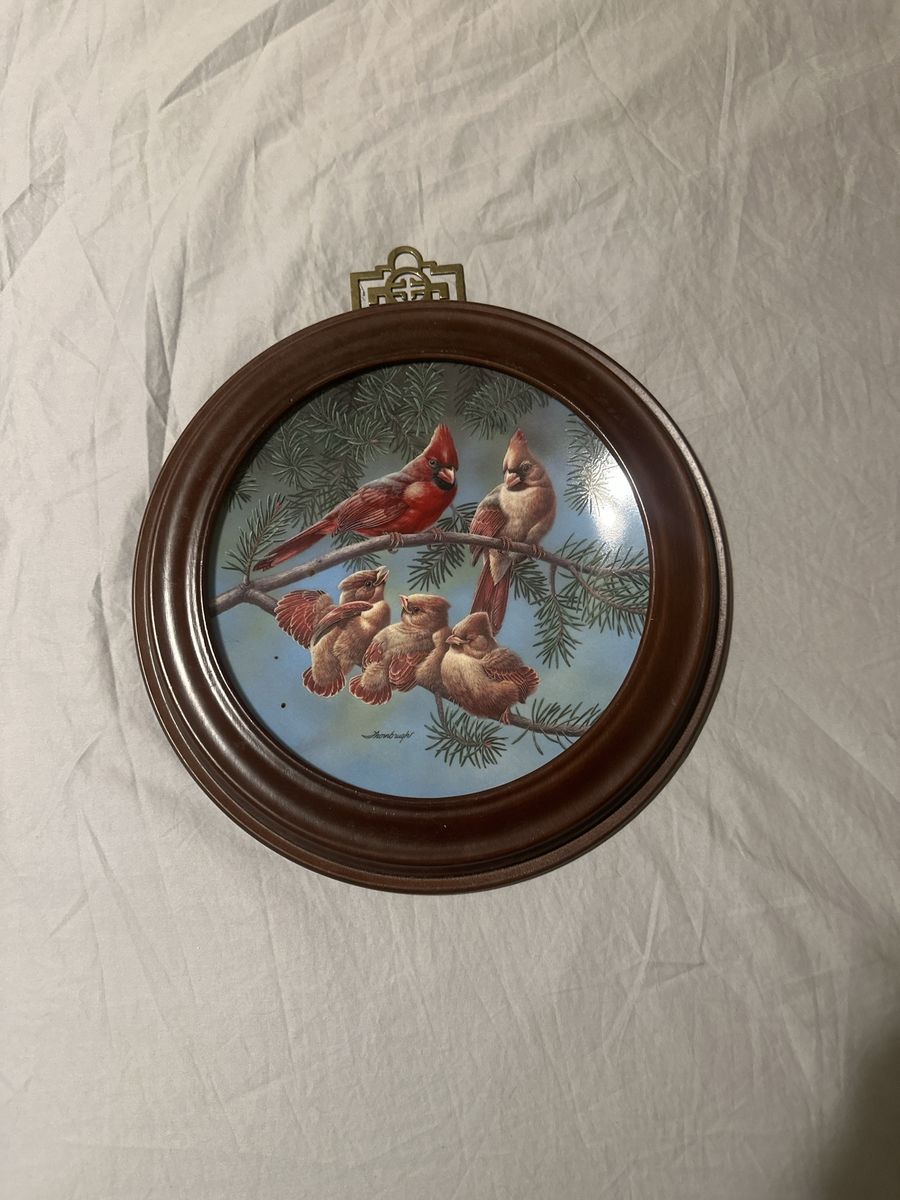 Vintage Knowles The Singing Lesson Collector Plate by Joe Thornbrugh framed