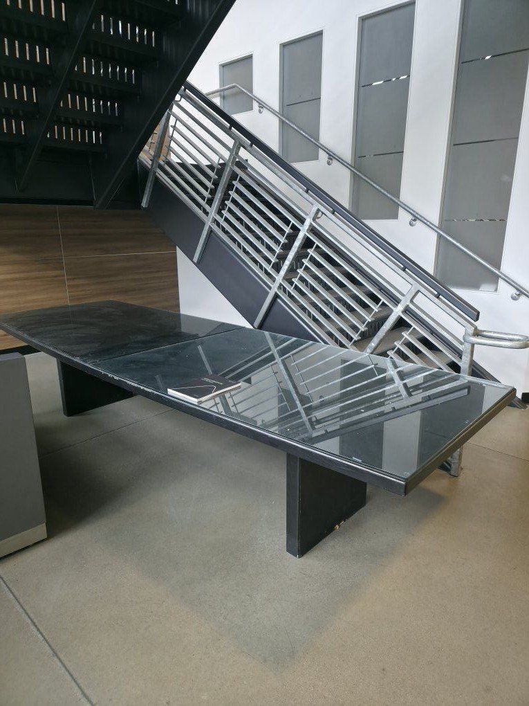 FREE OFFICE DESK WOOD WITH GLASS