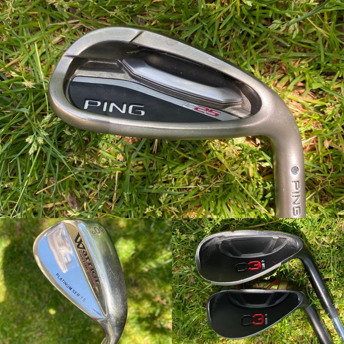4 WEDGES, 1 PRICE. PING, C3i x2, WARRIOR CUSTOM