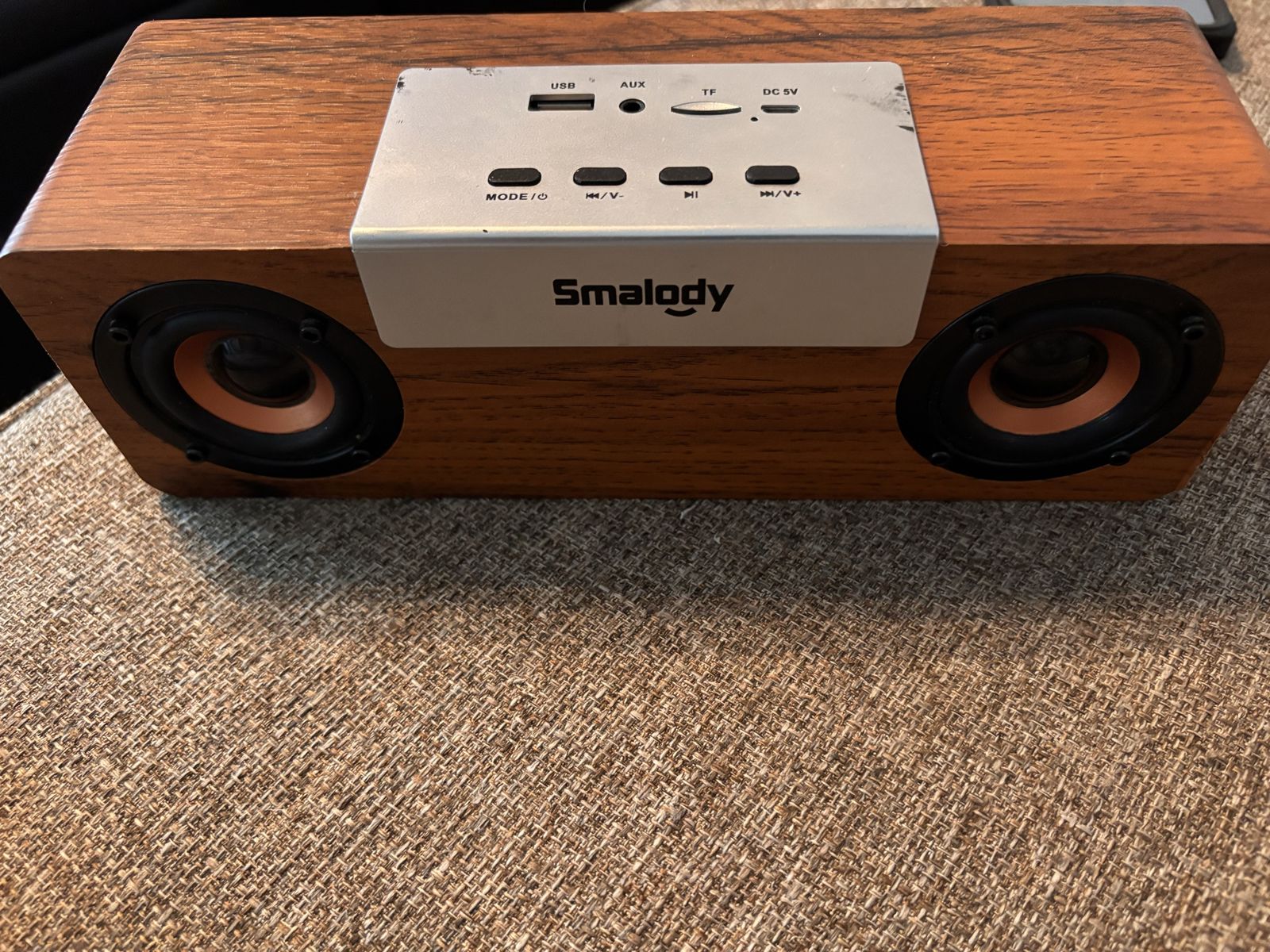 Smalody Retro Wood Bluetooth Speaker In Great Shap
