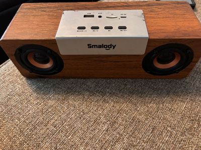 Smalody Retro Wood Bluetooth Speaker In Great Shap