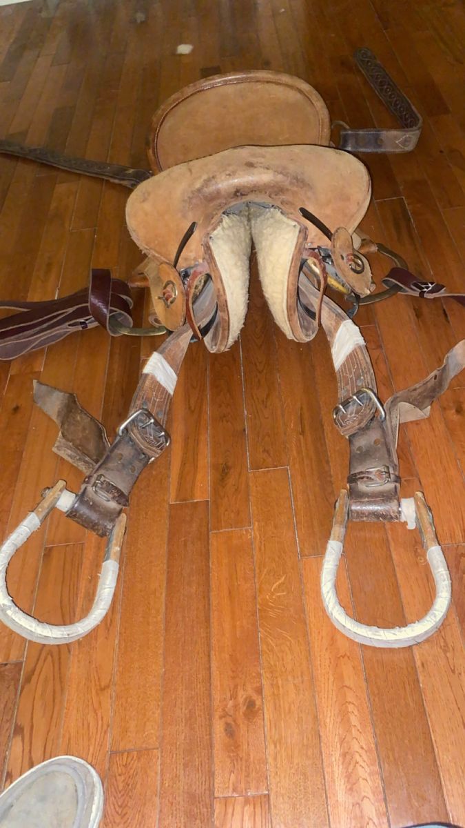 Bronc Saddle and bronc riding gear