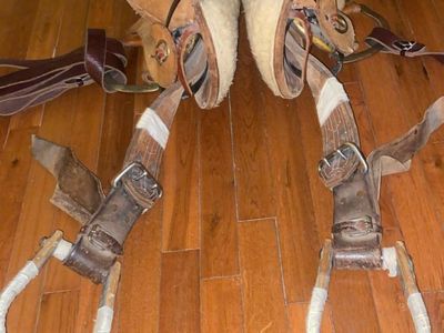 Bronc Saddle and bronc riding gear