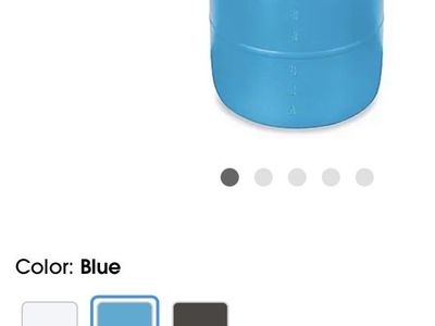 2 Used 55 Gallon Blue Plastic Drum, Closed Top Barrel - Water Storage, Rain Barrel, Shipping