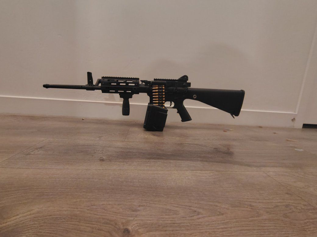 Golden Eagle AR LMG 18.75" Barrel version Airsoft AEG