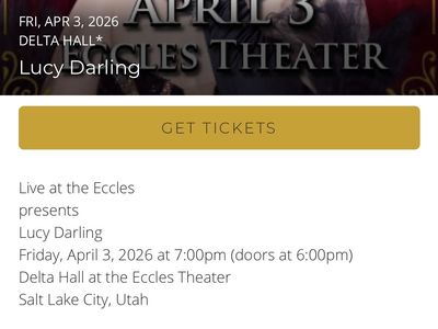 Simply Darling: 2 BOX SEATS Friday, April 3, 2026 at 7:00pm