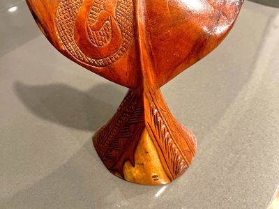 Hand Carved Koa Wood Whale Tail