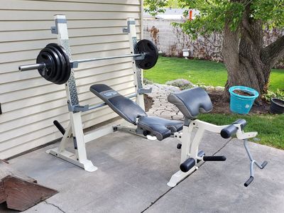 Olympic Weight Bench / Weights / Barbell