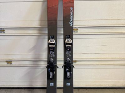 Brand New Nordica Unleashed 114 Skis 180cm + Marker Griffon Bindings