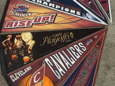 Cleveland Cavaliers NBA Pennant Lot - Multiple Years & Playoff Designs