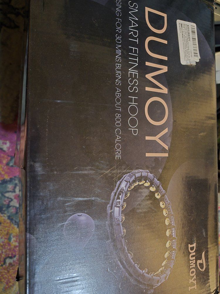 DUMOYI Smart Fitness Hoop - Weighted Hula Hoop for Exercise and Calorie Burning