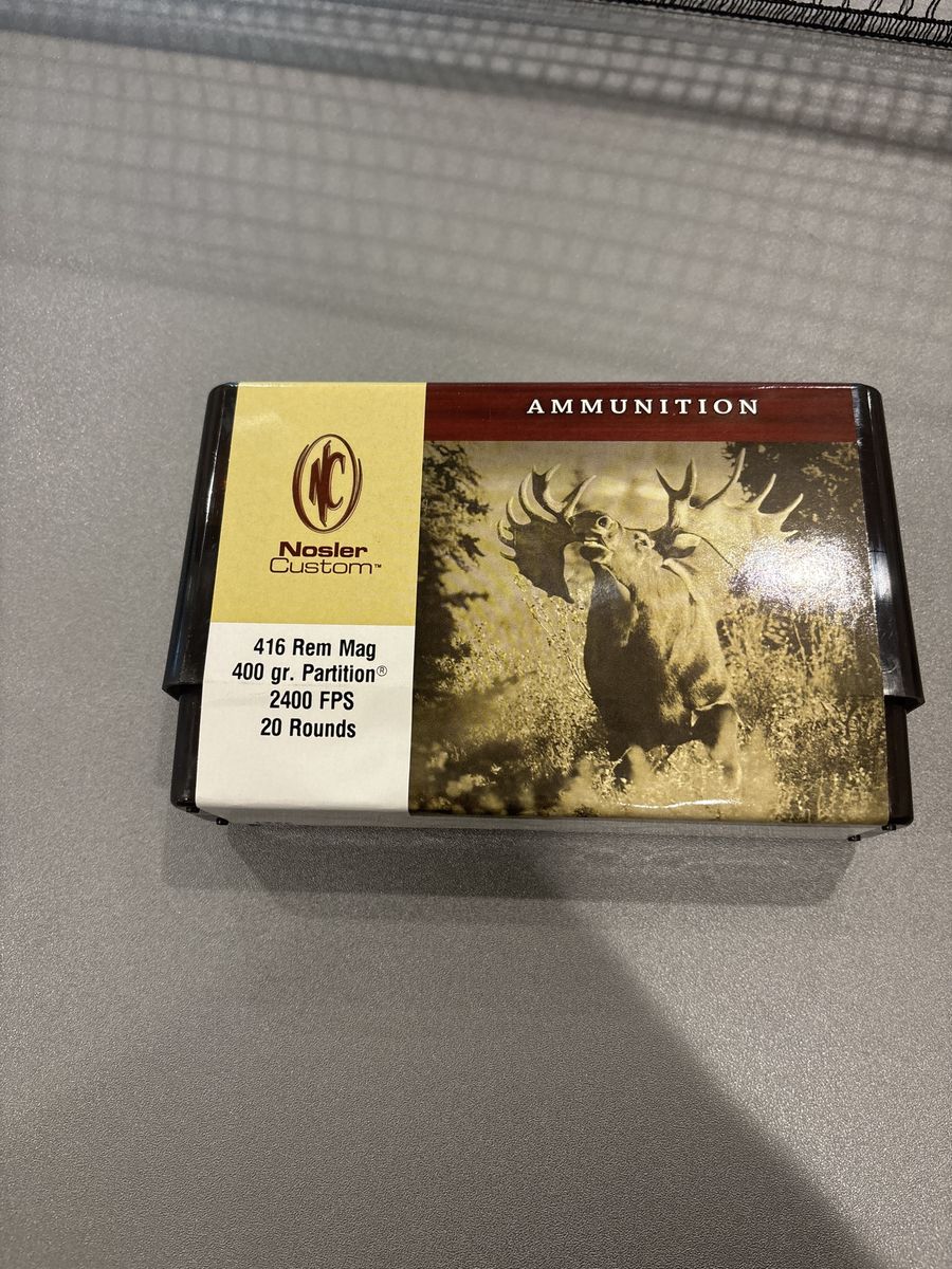 416 Remington Magnum Ammo Nosler Partition 400 grain