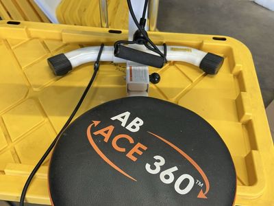 Ab Ace 360 Abdominal Exercise Machine with Rotating Seat and Resistance Bands