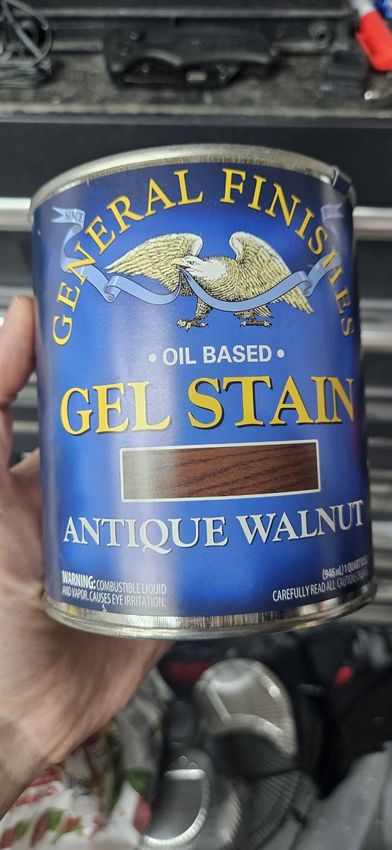 General Finishes Oil Based Gel Stain Antique Walnut 1 Quart