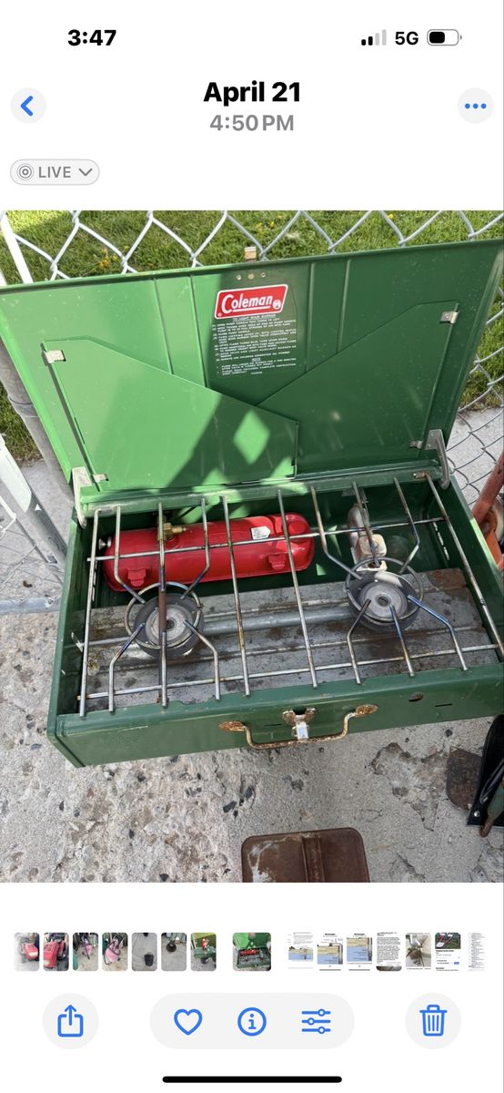 Cole man camp stove