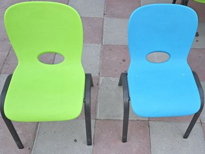 Lifetime Children Stacking Chairs read all descrip