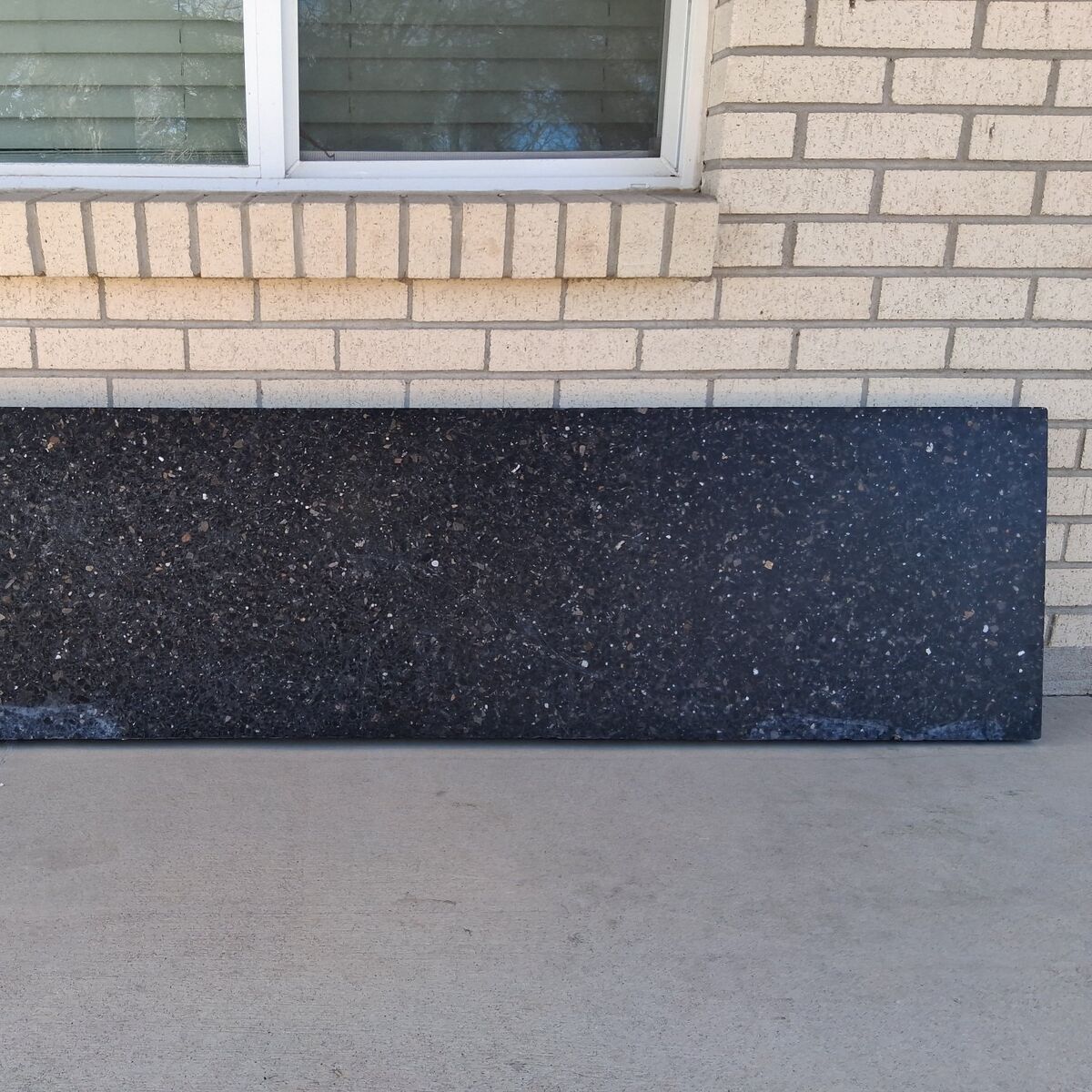 Stone slab - black marble - Terrazzo