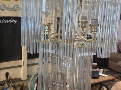 three tier glass Chandelier
