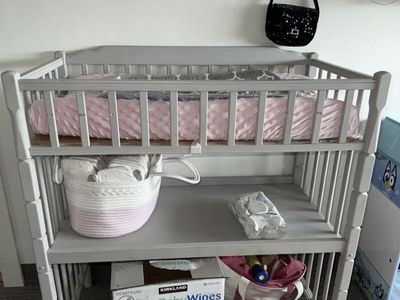 Gray Wooden Changing Table | $55 OBO