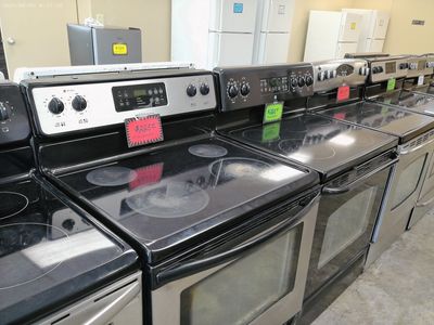 Stainless Steel Smooth Top Electric Stoves~90 Day Guarantee~$200 and Up