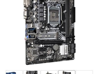 ASRock B250M-HDV LGA1151/ Intel B250/ DDR4/ SATA3&USB3.0/ M.2/ A&GbE/ MicroATX Motherboard