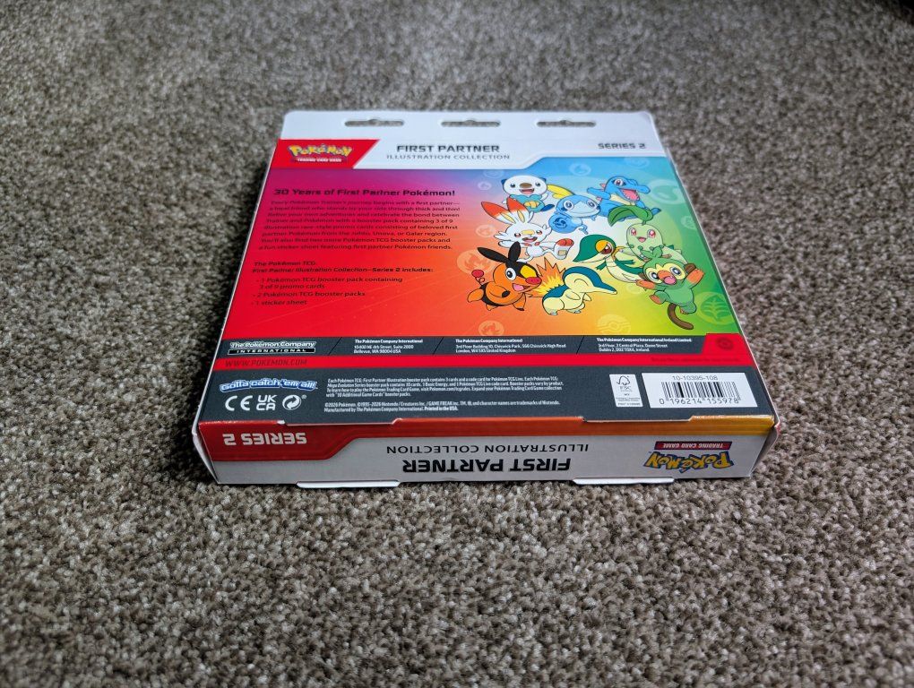 Pokemon First Partner Illustration Collection - Series 2 Trading Card Game Booster Packs & Sticker