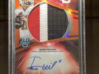 Isaac Wilson Bowman Auto Patch /25 Refractor Card