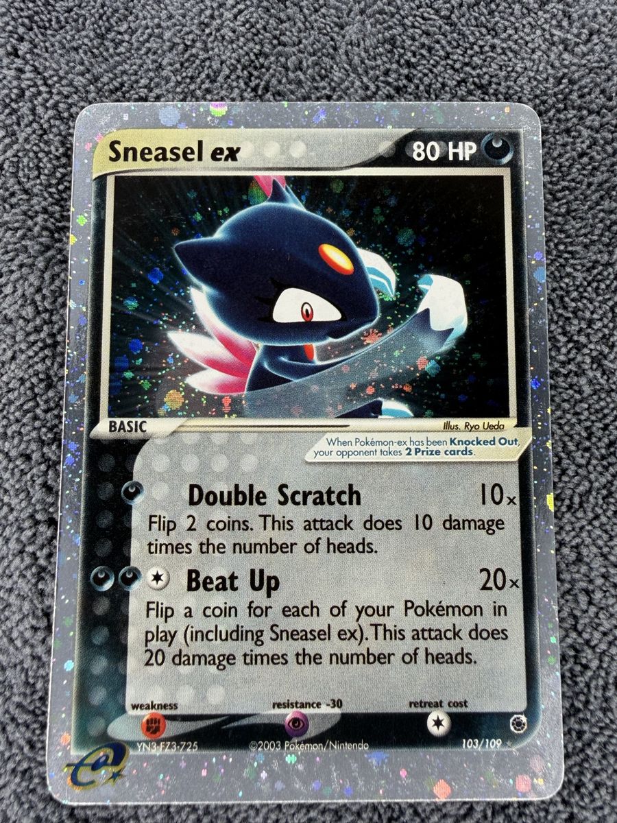 Sneasel ex 103/109 EX Ruby & Sapphire Pokemon Card NM