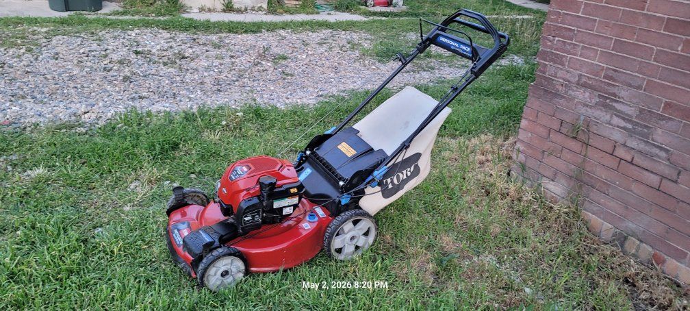 Toro lawn mower self propelled.