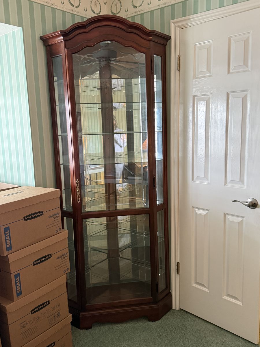 Beautiful Corner Curio Cabinet