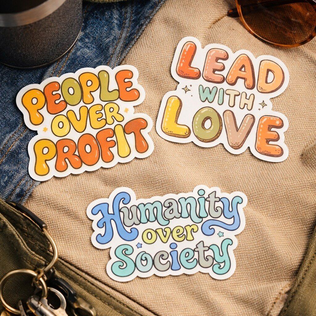 5” Vinyl Stickers – Intentional, High Quality