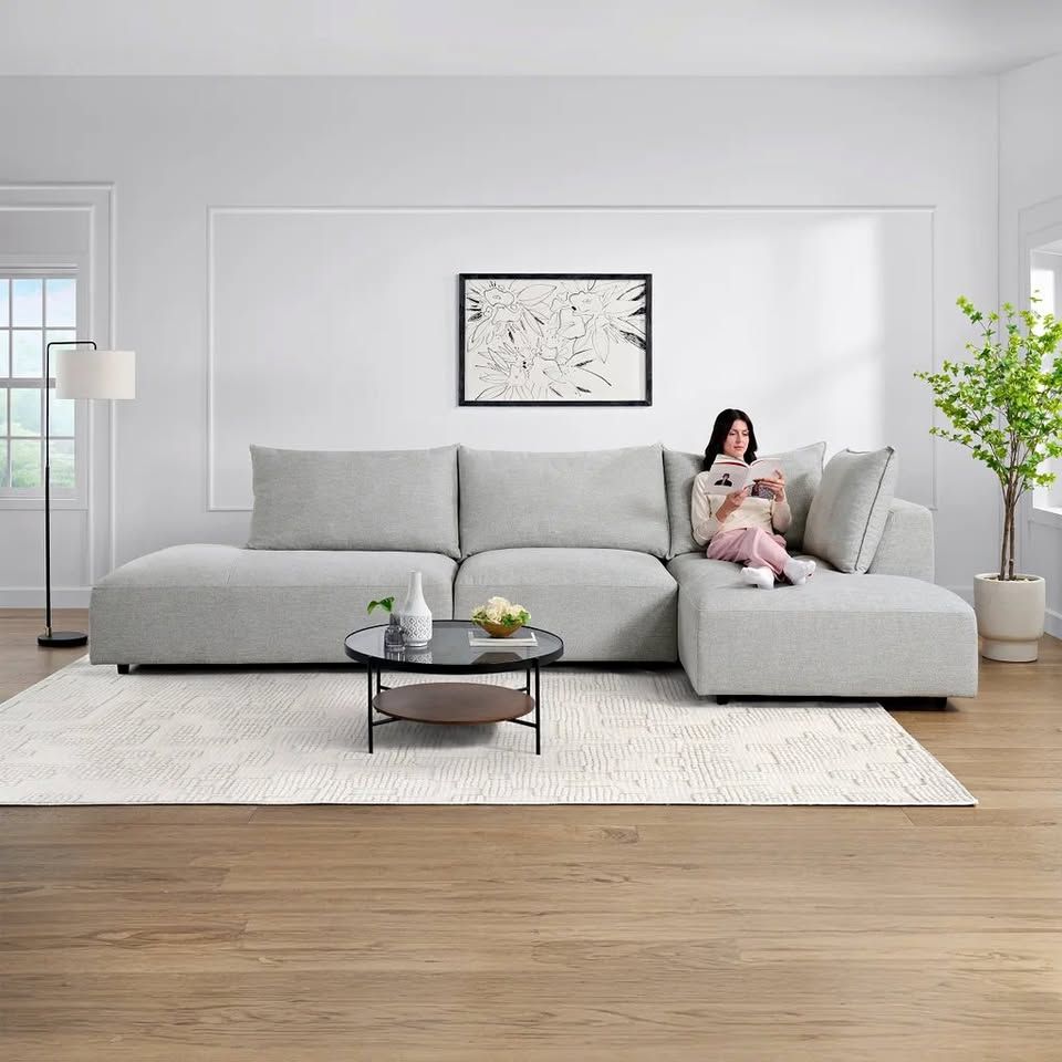 3-piece Fabric Modular Sectional - DELIVERY AVAILABLE