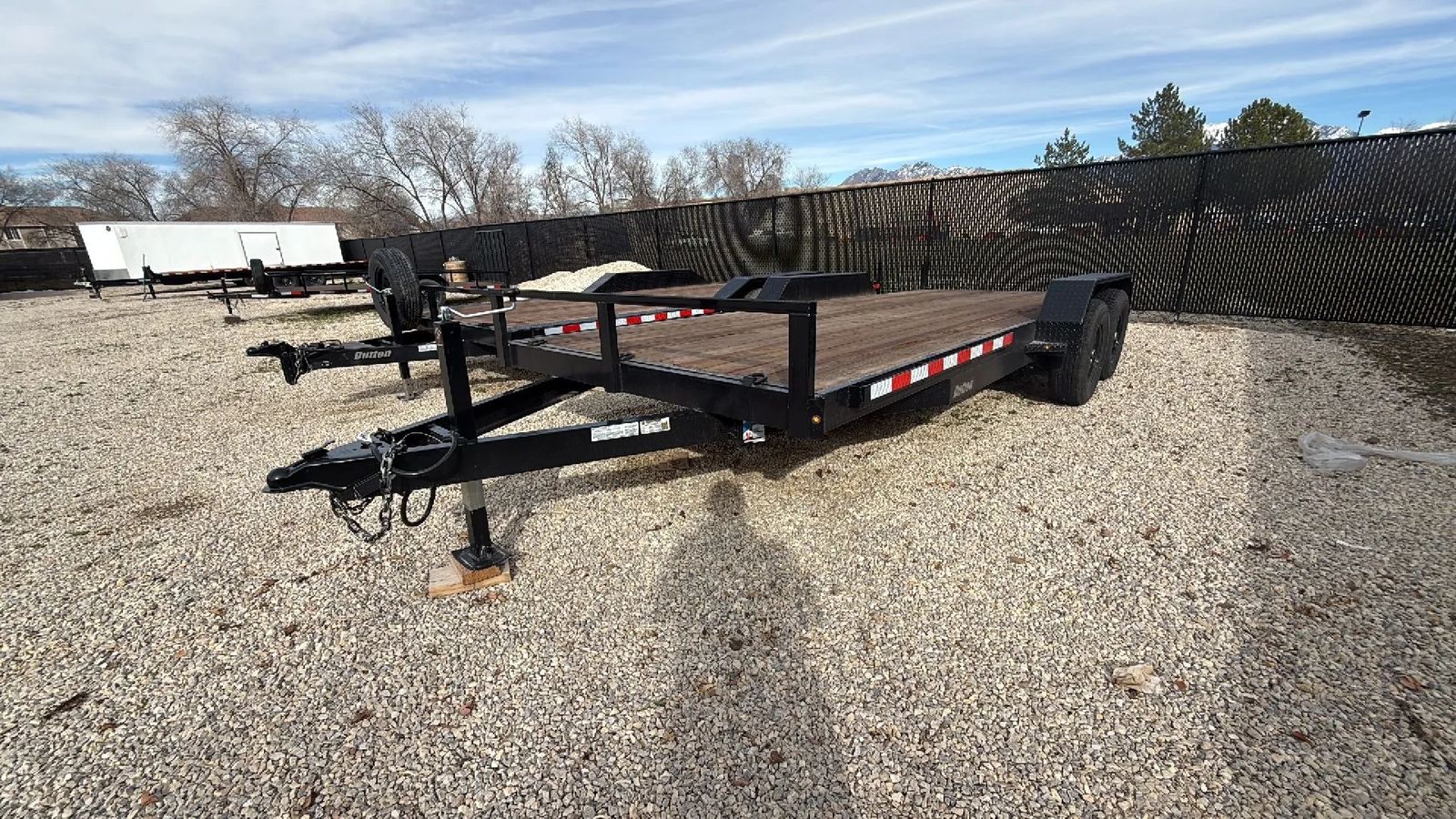 7X18 TANDEM AXLE CAR HAULER TRAILER VALUE UNIT ,7K *SPARE TIRE INCLUDED