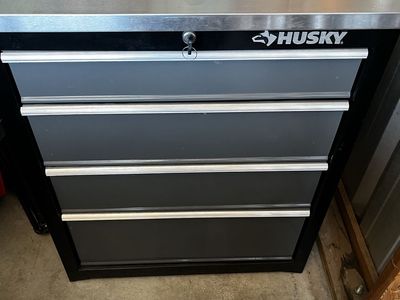 Husky steel 4 drawer Tool storage chest.