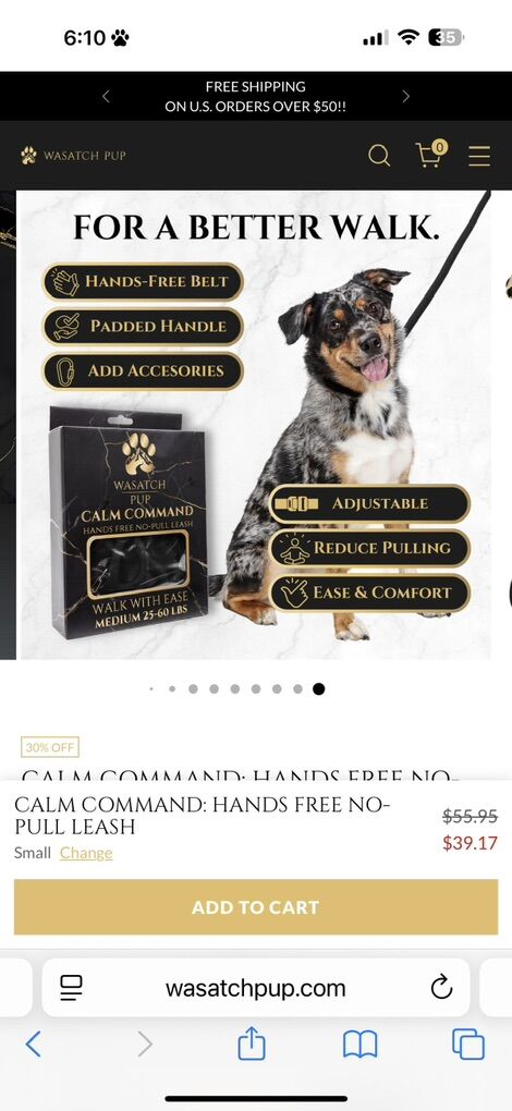 No Pull Calm Comand Leash! Works On any Dog!