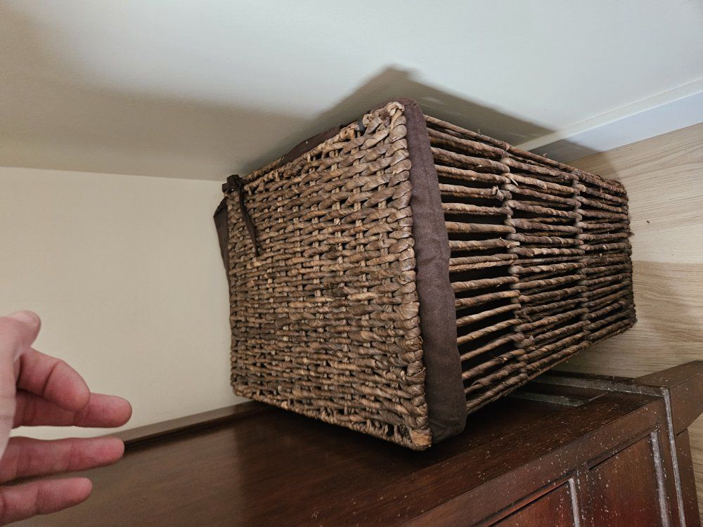 wicker laundry basket