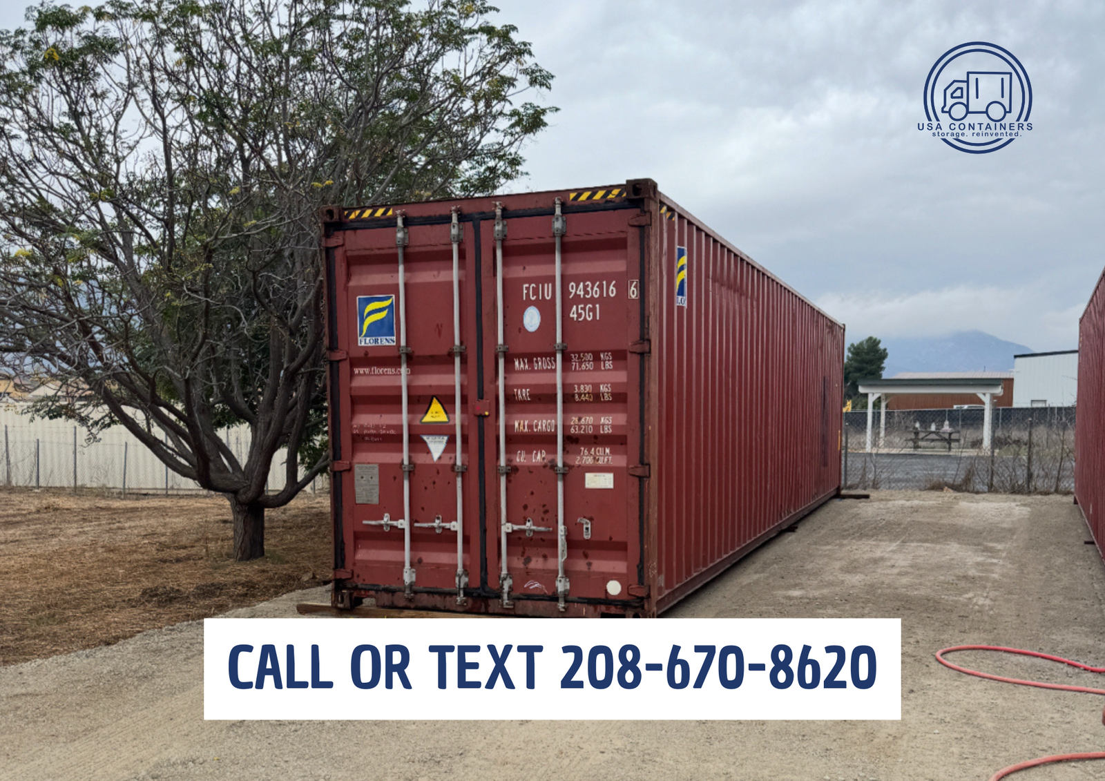 Local Idaho Company - 20ft and 40ft containers - Pick and choose your container