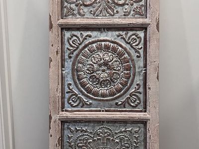 Shabby Chic Hammered Metal Decor