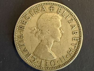 Dei Gratia Regina Elizabeth II 1958 Two Schilling Coin